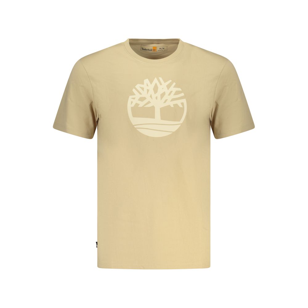 Timberland Beige Cotton Men T-Shirt